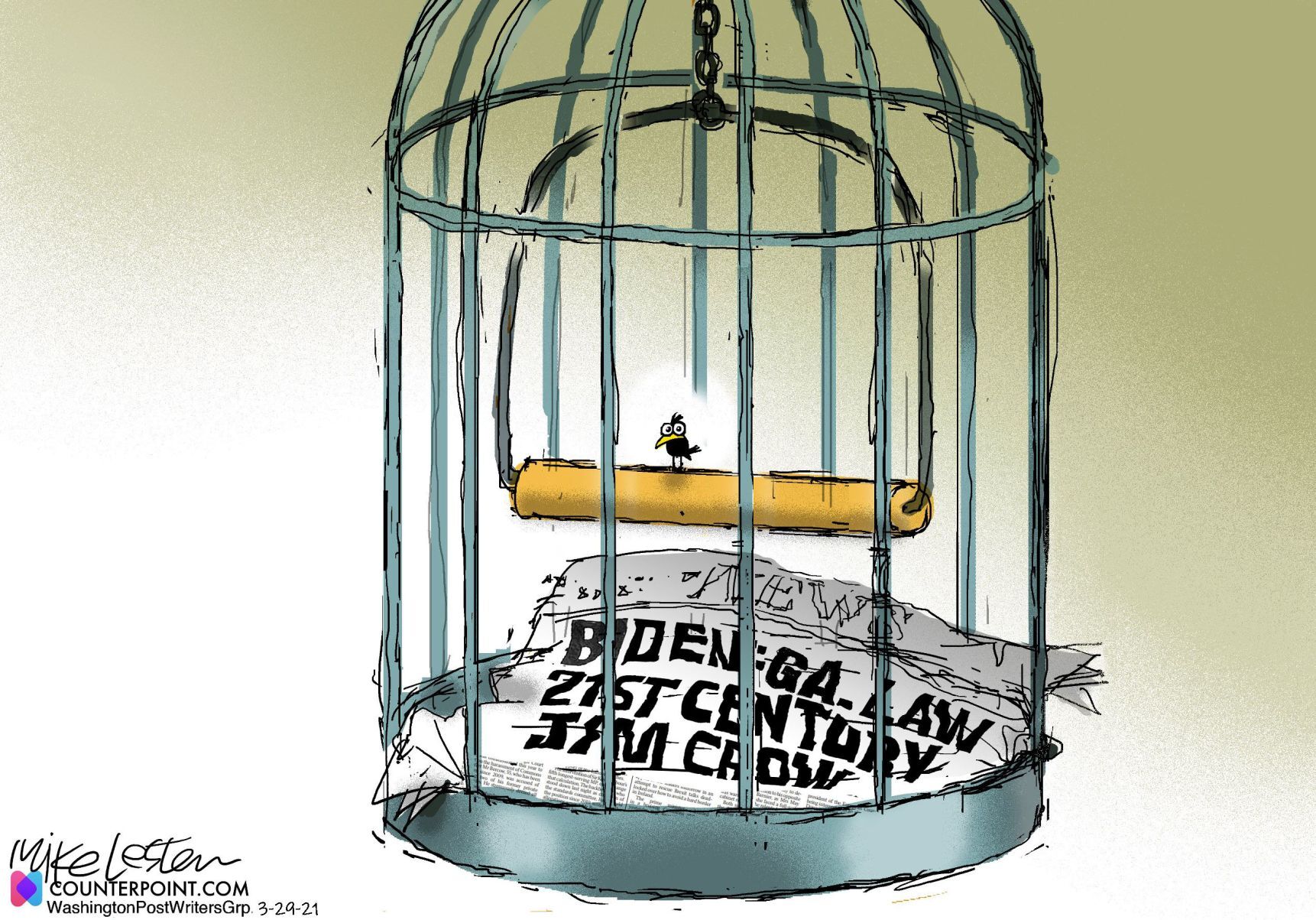 Mike Lester cartoon